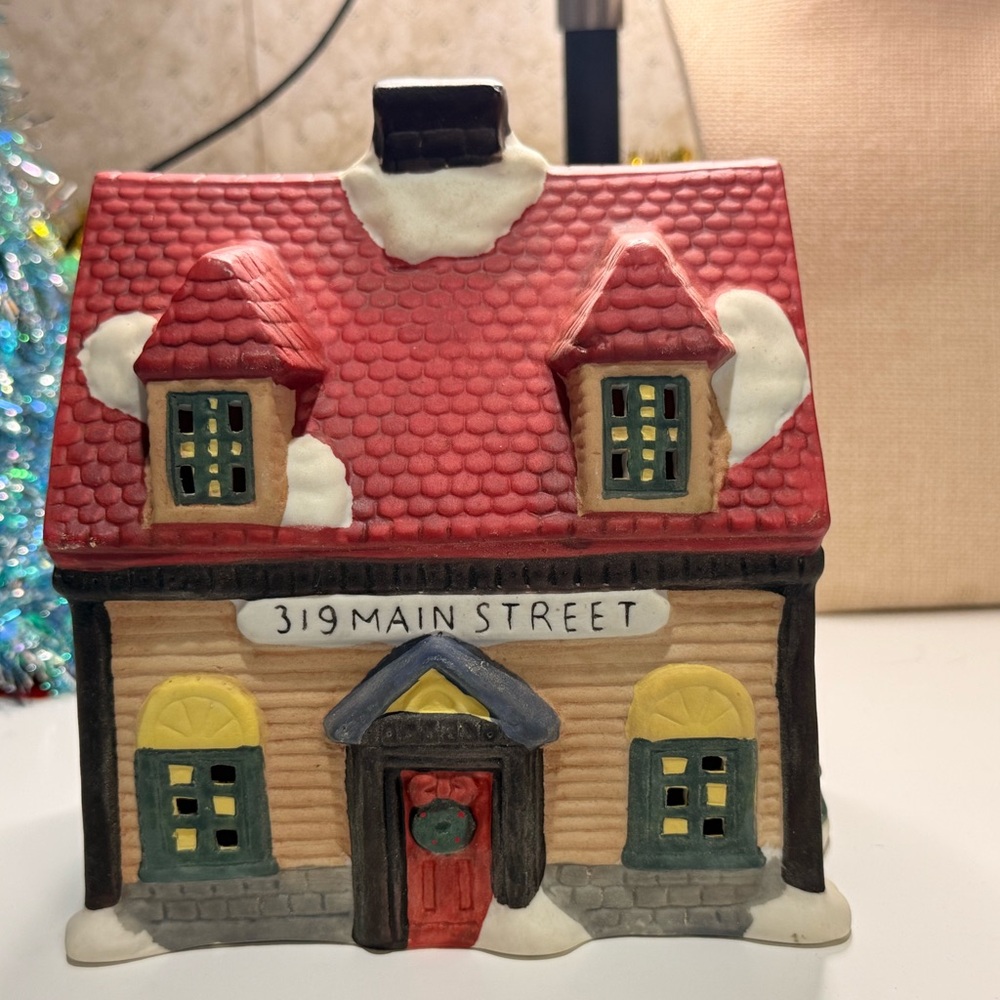 Charming Red Holiday House Decor
